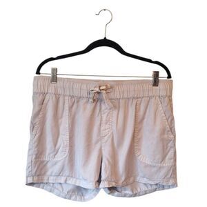 Tentree Women's Light Grey 100% Tencel Shorts Size L
